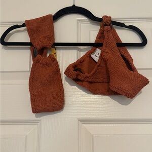 Hunza G Gloria Bikini Brown Terracotta OS